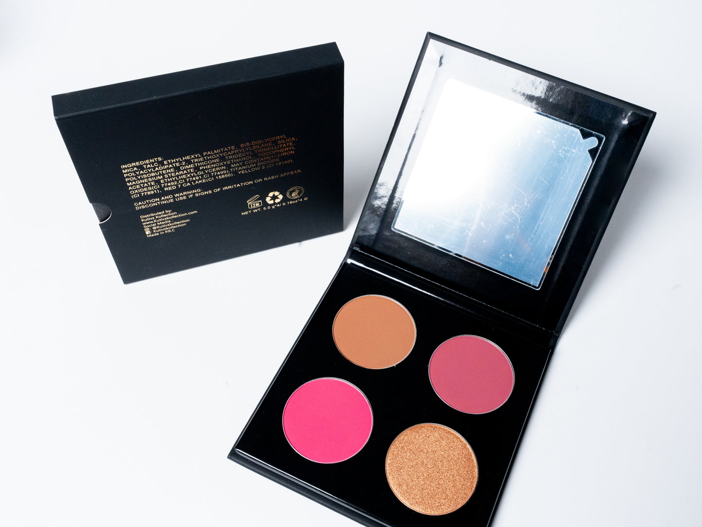 Highlighter, Blusher, Contour palette